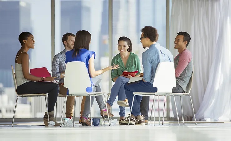 people meeting in a focus group