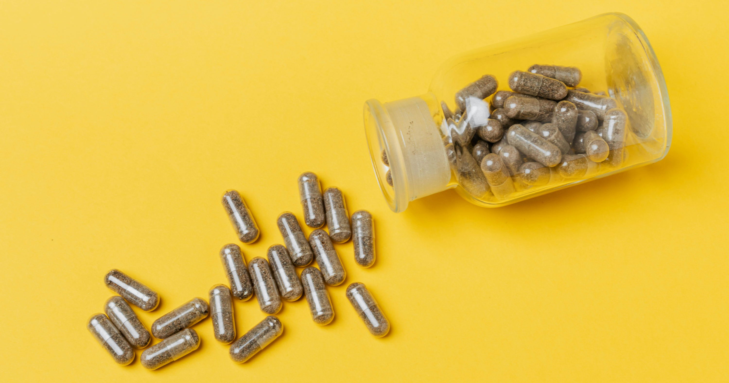 CPG supplements on table